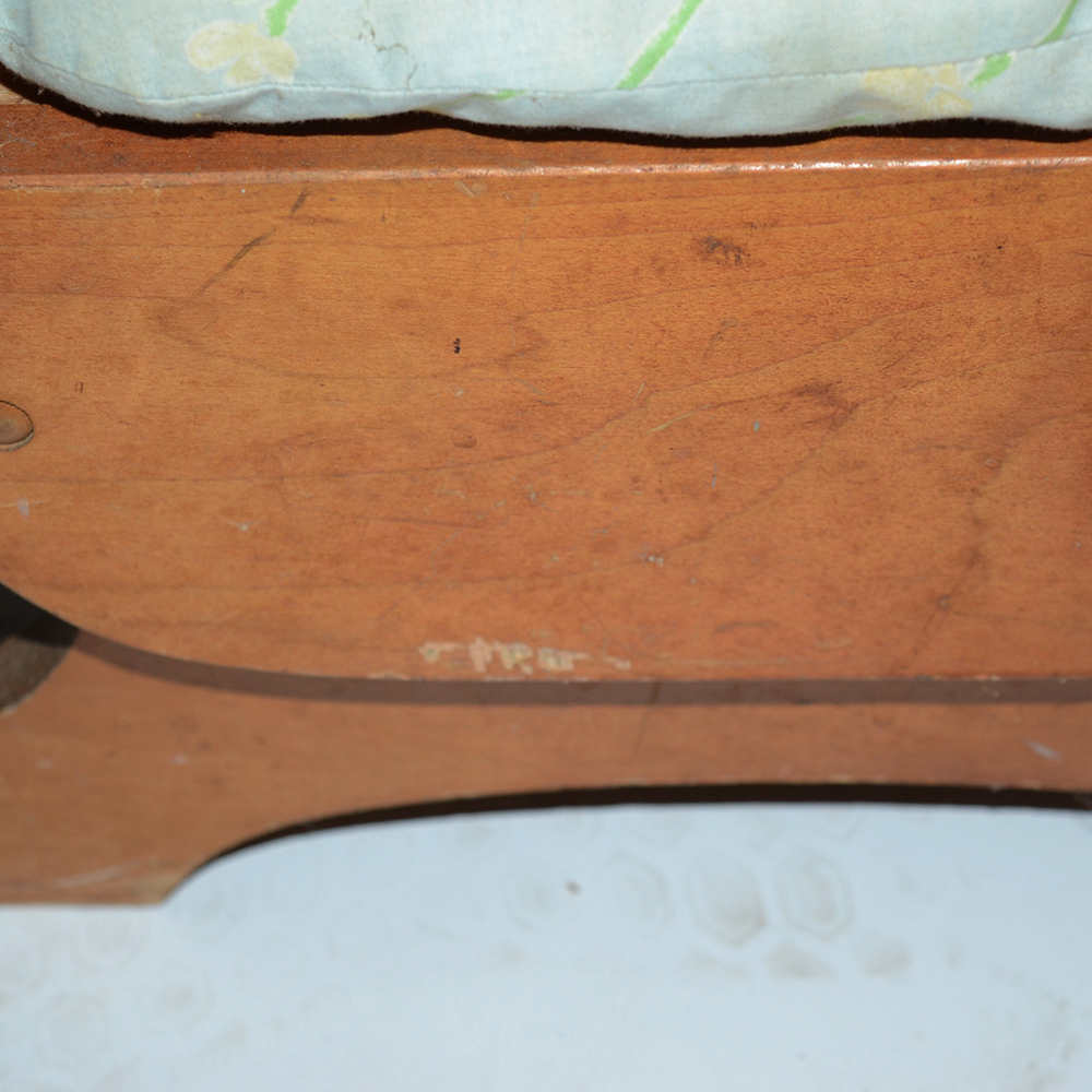 Vintage Child's Stationary Ladderback Rocker