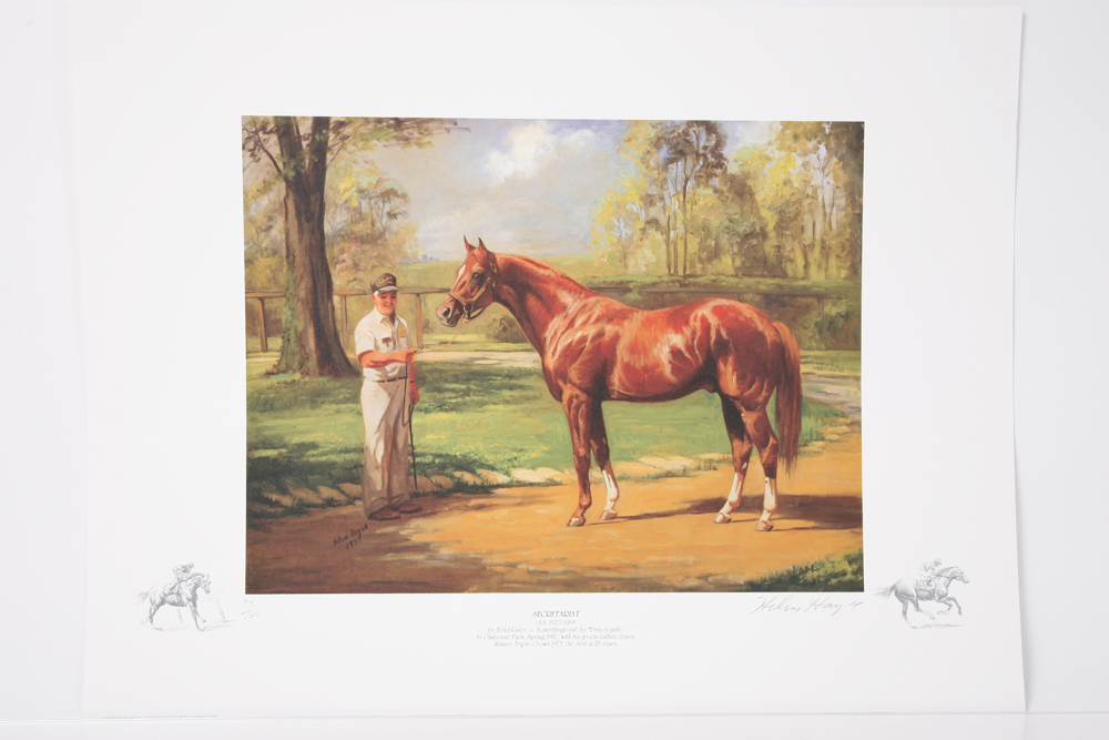 Helen Hayse Limited Edition Offset Lithographs "Secretariat"