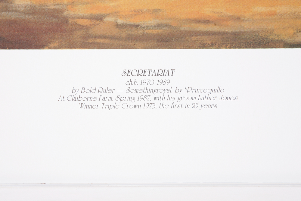 Helen Hayse Limited Edition Offset Lithographs "Secretariat"