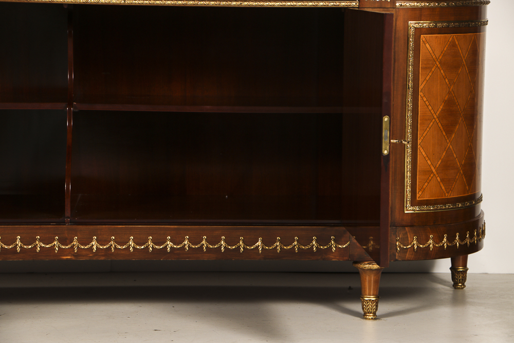 20th-Century Louis XVI Style Credenza with Satinwood Inlay Veneer
