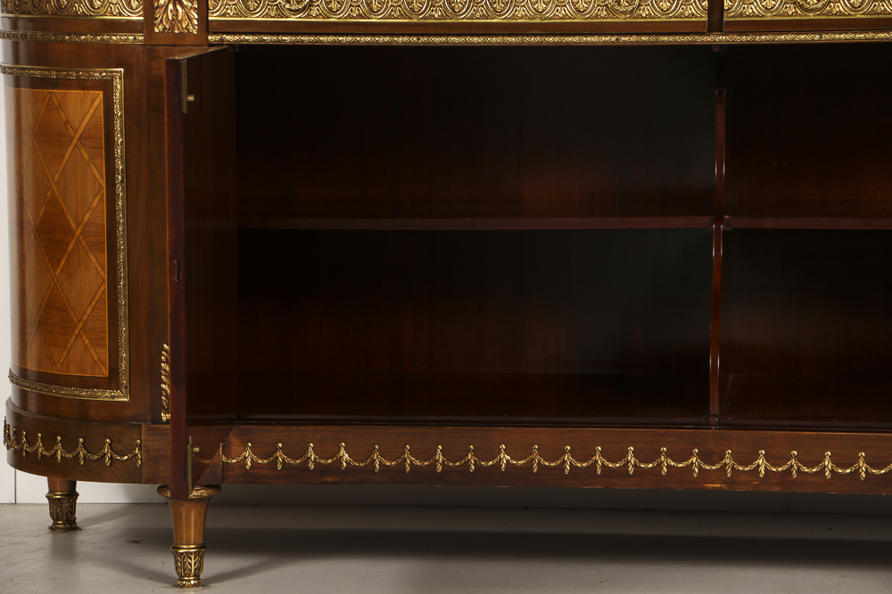 20th-Century Louis XVI Style Credenza with Satinwood Inlay Veneer
