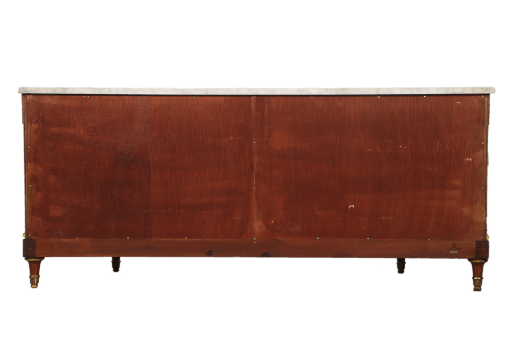 20th-Century Louis XVI Style Credenza with Satinwood Inlay Veneer