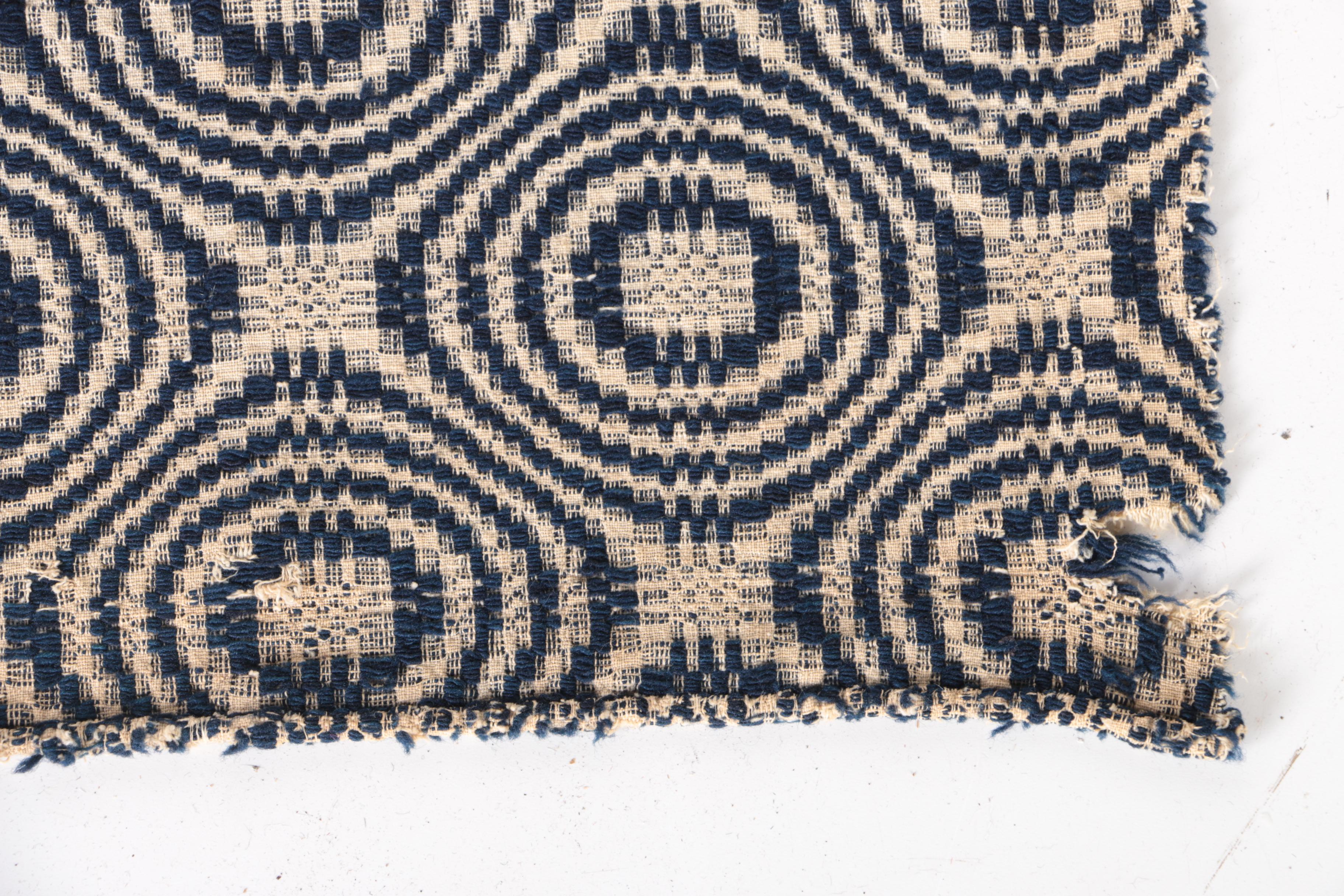 Circa 1890s Handwoven Jacquard Coverlets