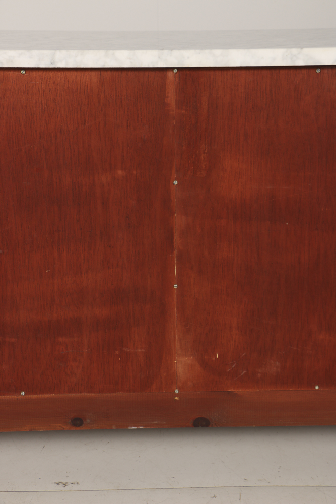 20th-Century Louis XVI Style Credenza with Satinwood Inlay Veneer