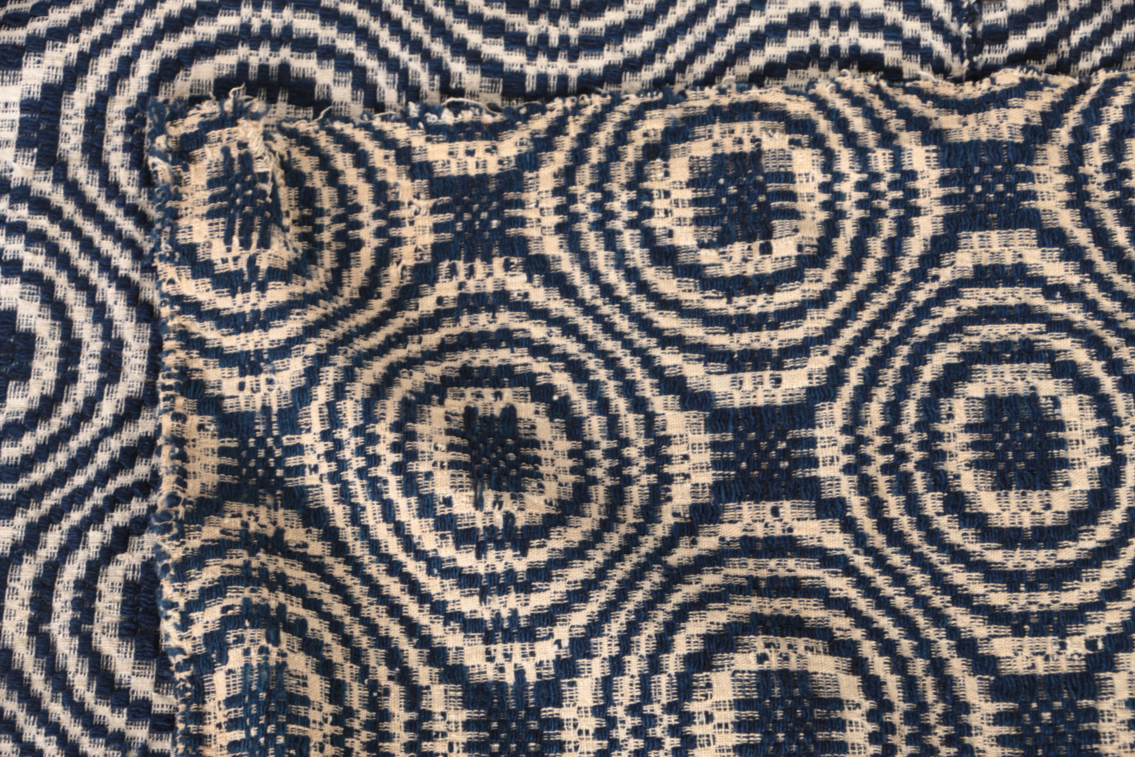 Circa 1890s Handwoven Jacquard Coverlets