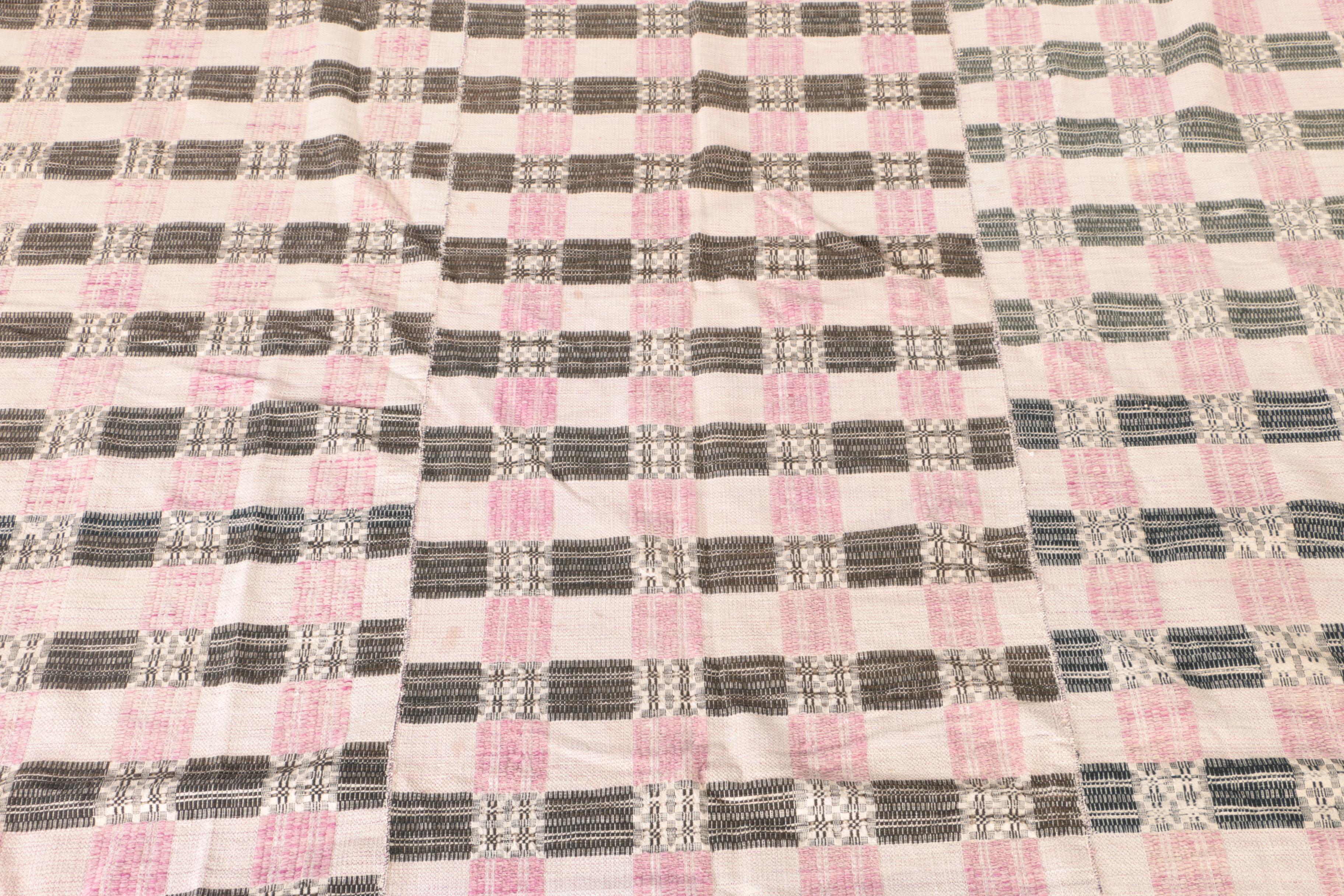 Circa 1890s Handwoven Jacquard Coverlets