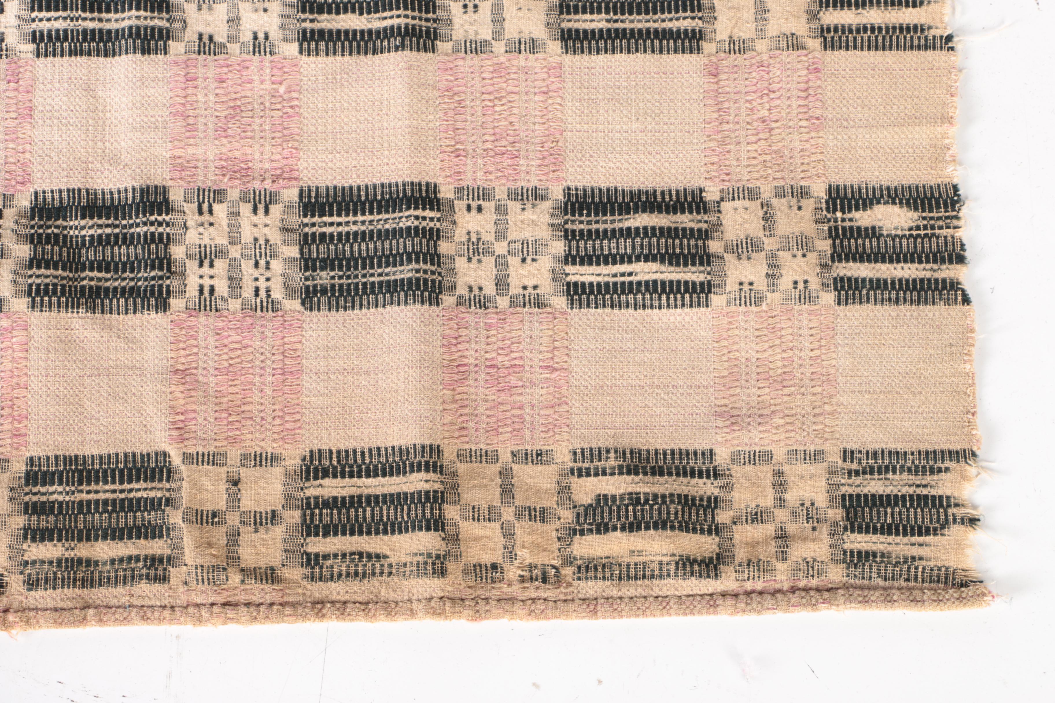 Circa 1890s Handwoven Jacquard Coverlets