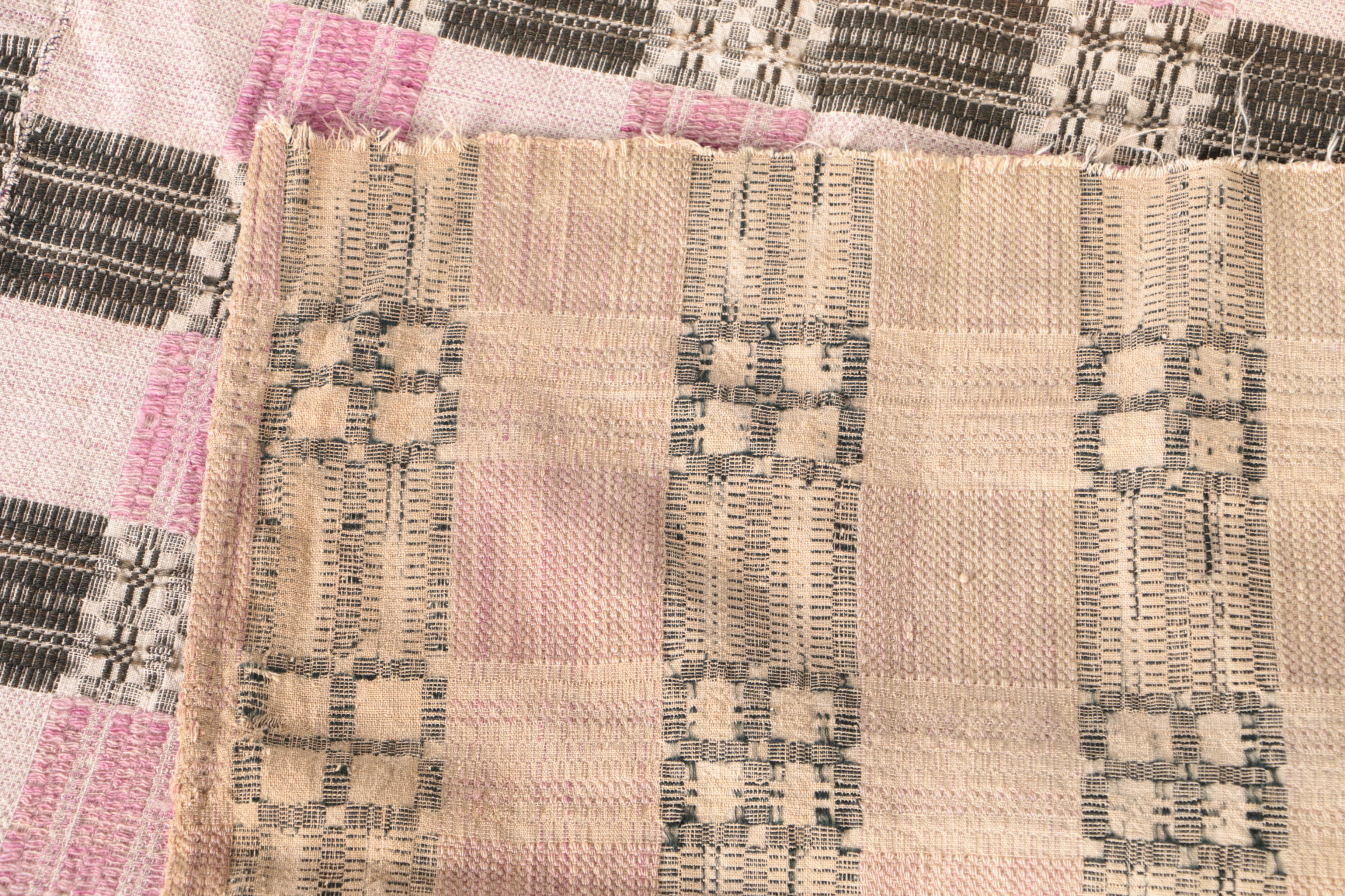 Circa 1890s Handwoven Jacquard Coverlets