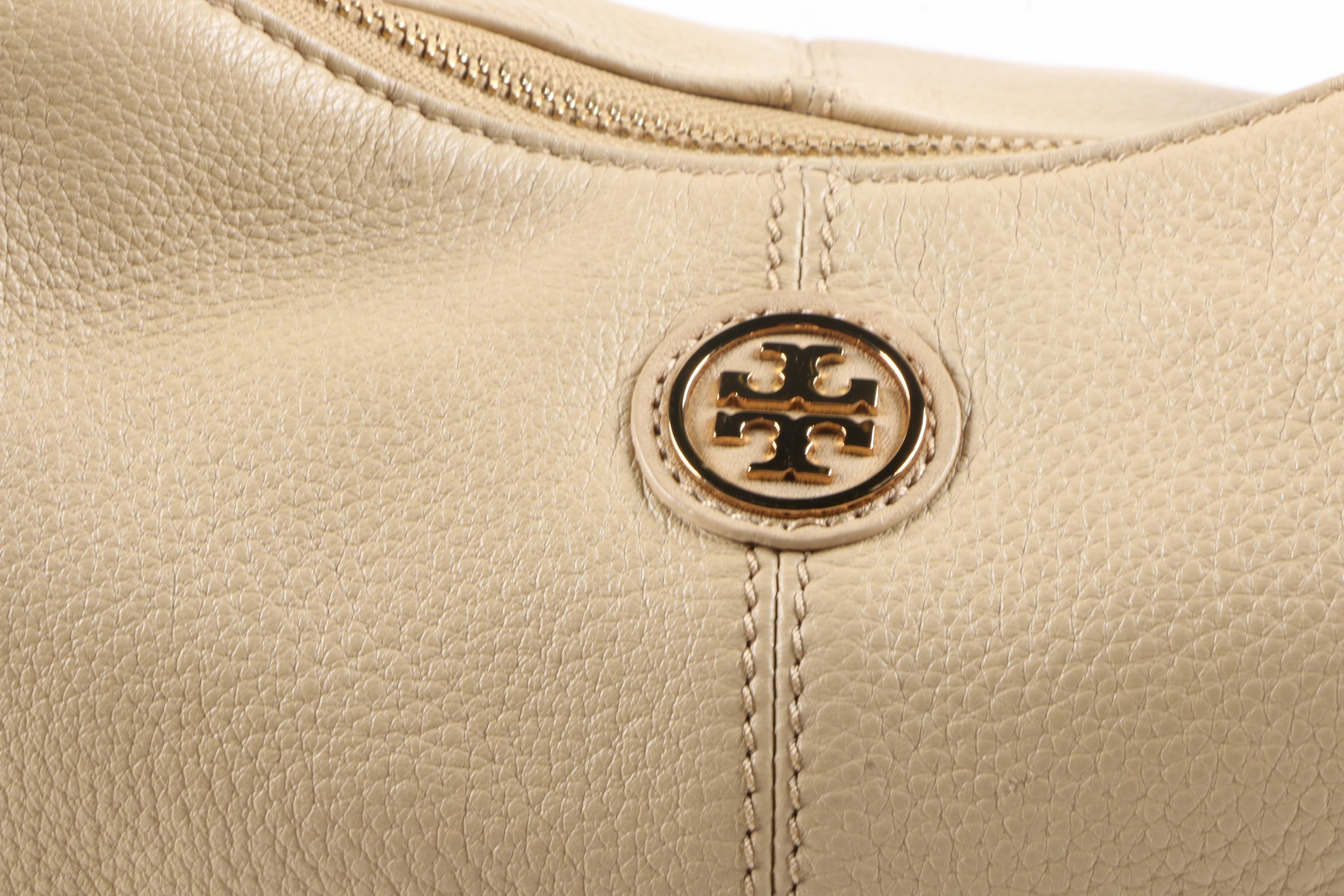 Beige Tory Burch Hobo Bag