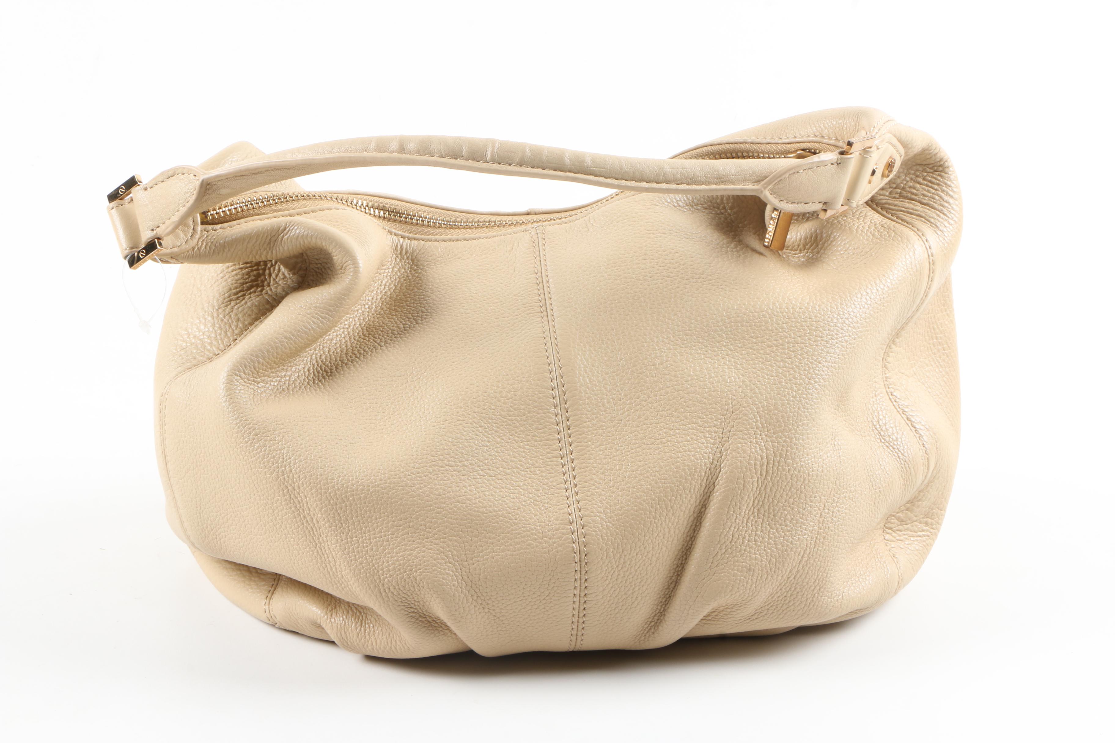Beige Tory Burch Hobo Bag