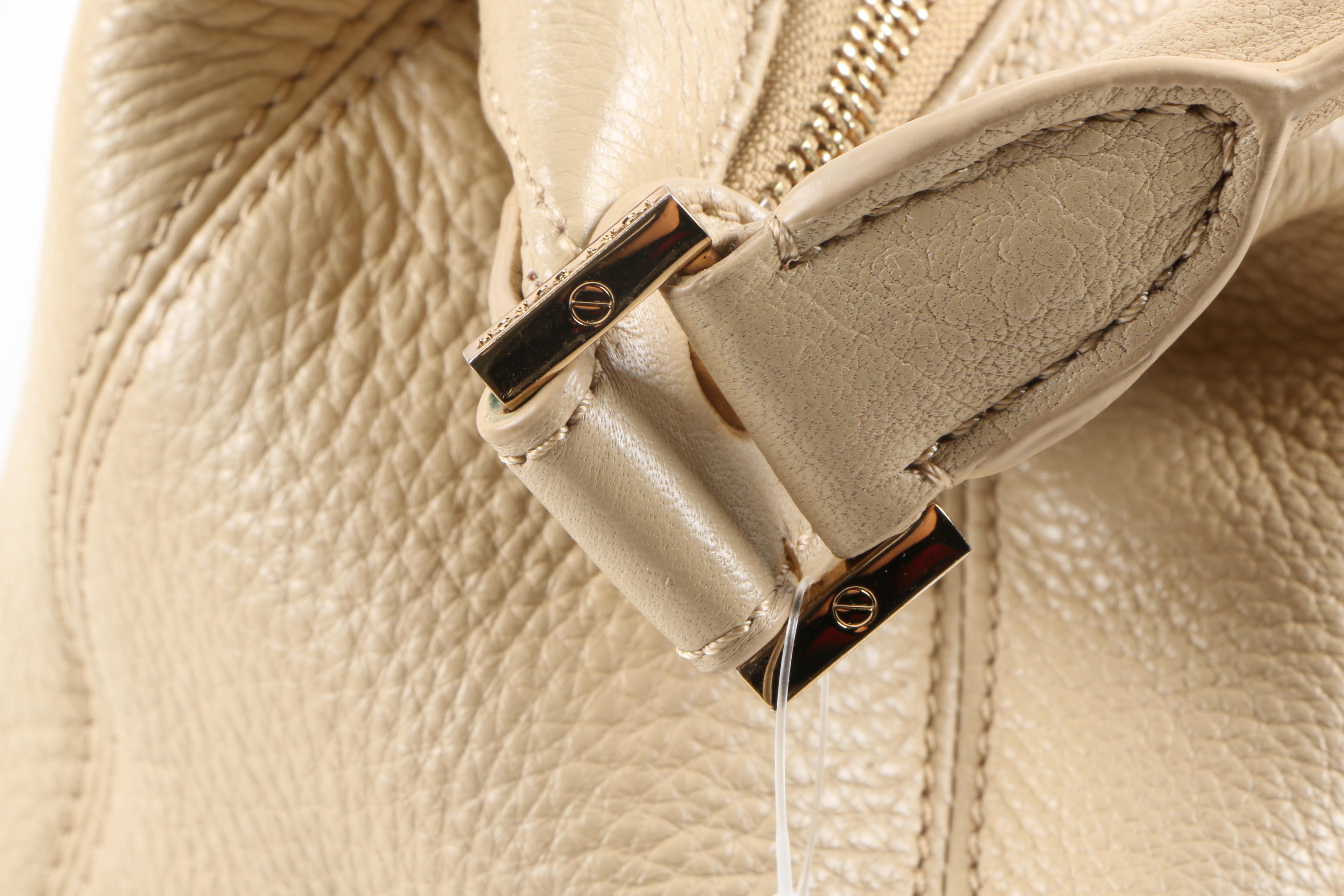 Beige Tory Burch Hobo Bag