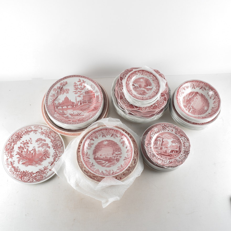 Spode "Winter's Eve" and More Eight Person Place Setting