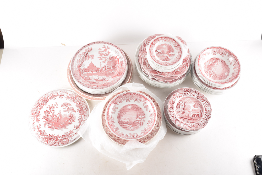 Spode "Winter's Eve" and More Eight Person Place Setting