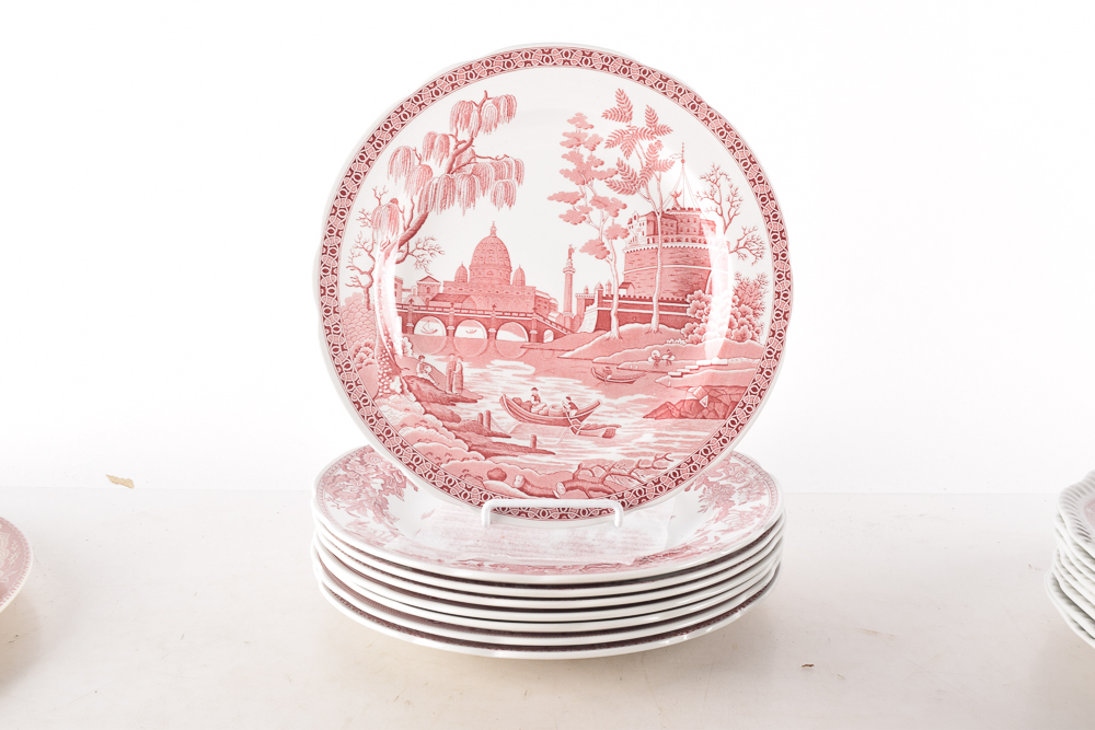 Spode "Winter's Eve" and More Eight Person Place Setting