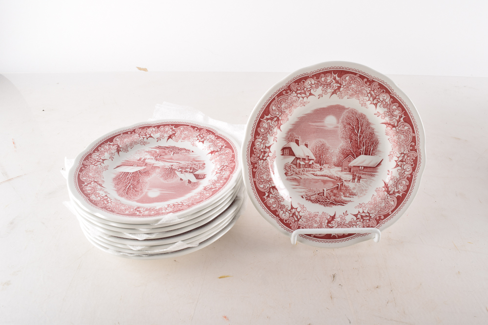 Spode "Winter's Eve" and More Eight Person Place Setting