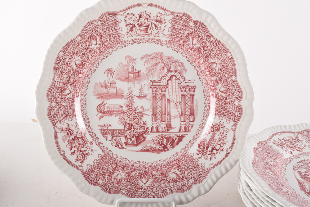 Spode "Winter's Eve" and More Eight Person Place Setting