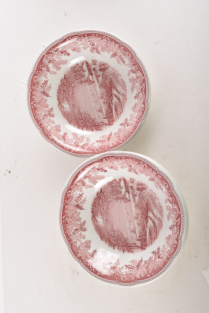 Spode "Winter's Eve" and More Eight Person Place Setting