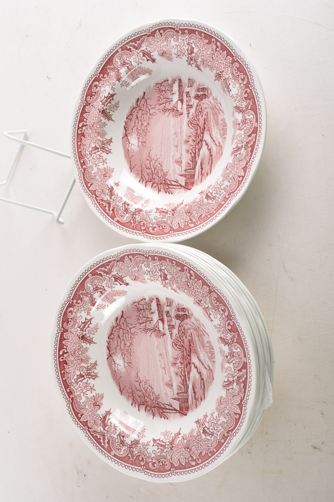 Spode "Winter's Eve" and More Eight Person Place Setting