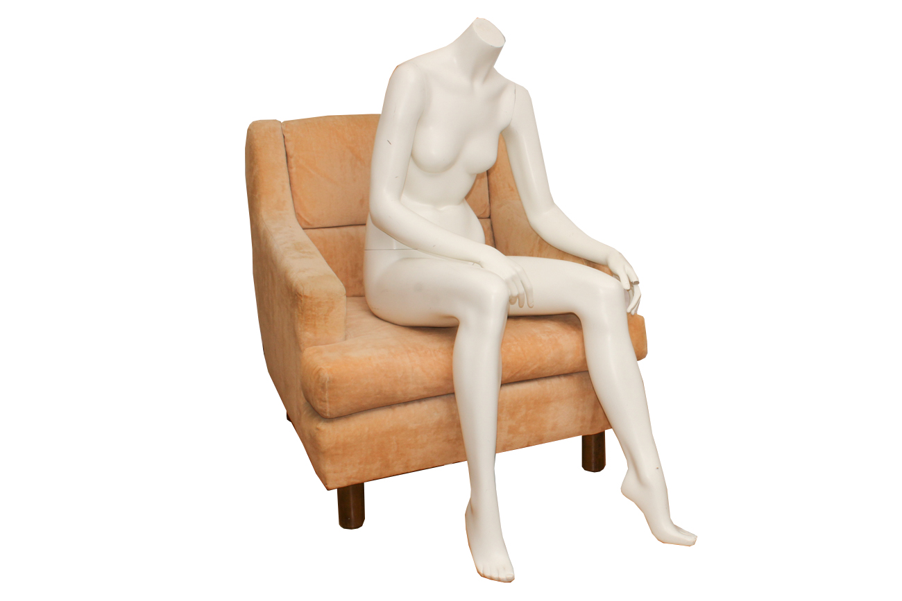 Seated Life-Size Female Mannequin