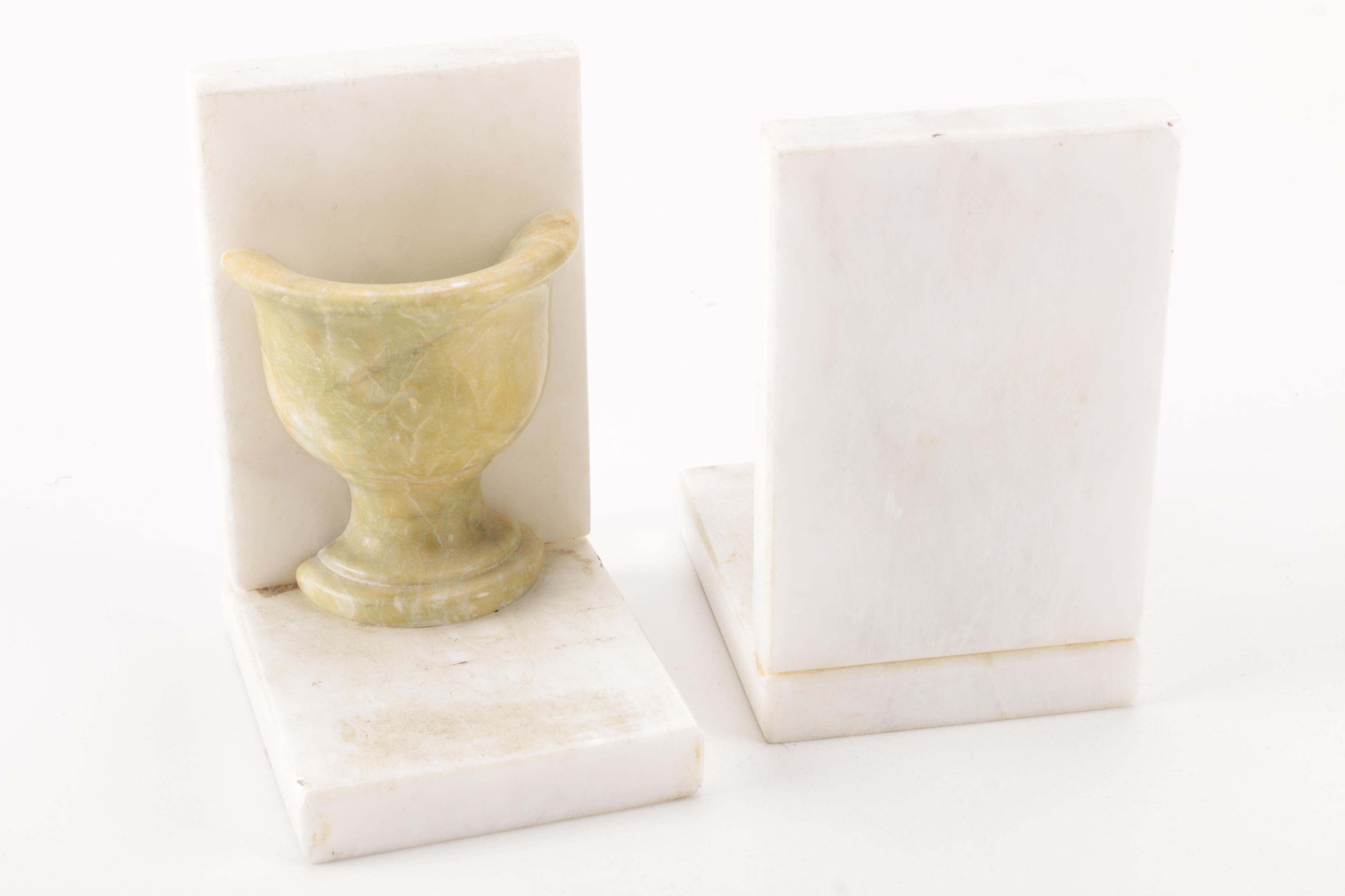 Marble Bookends