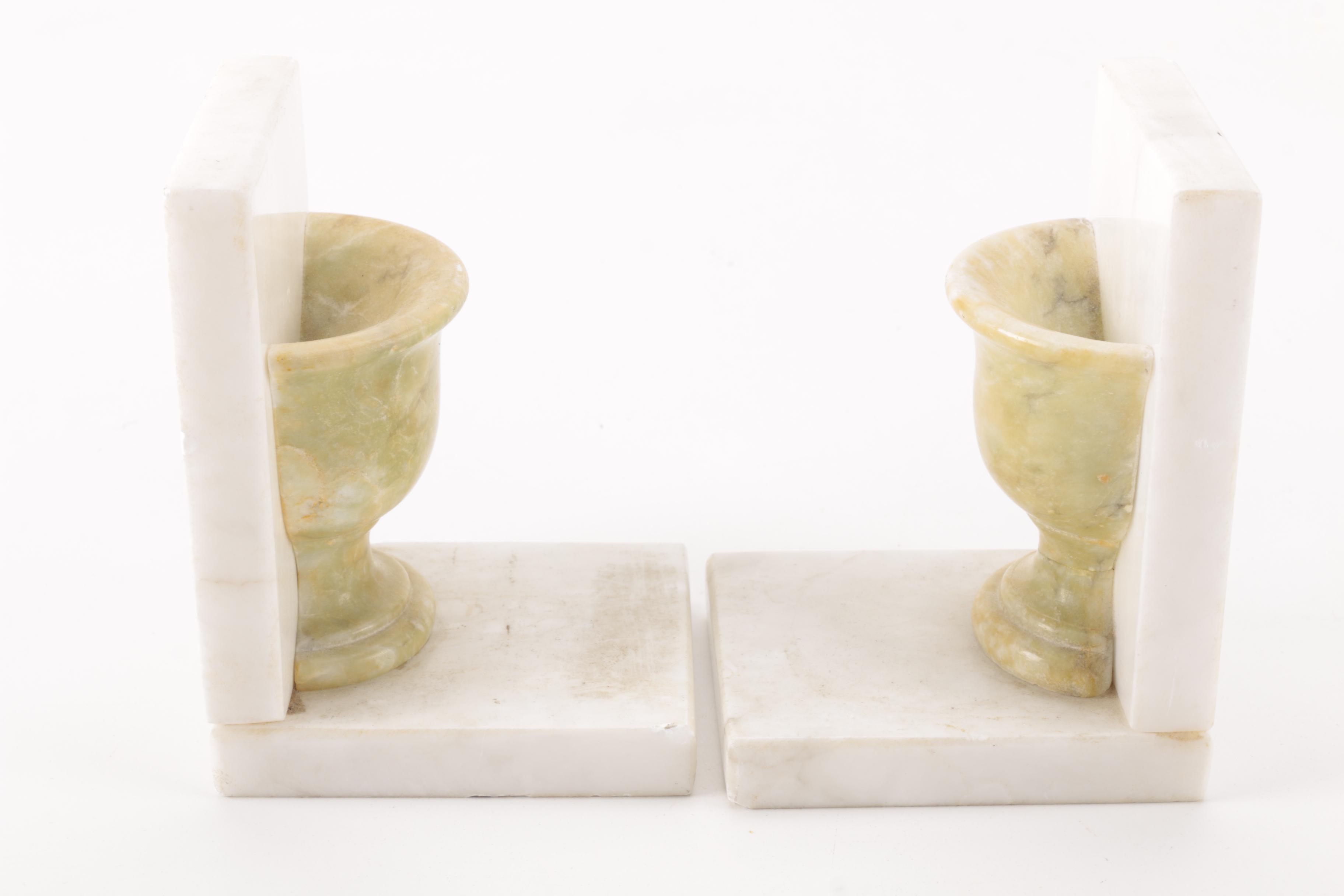 Marble Bookends
