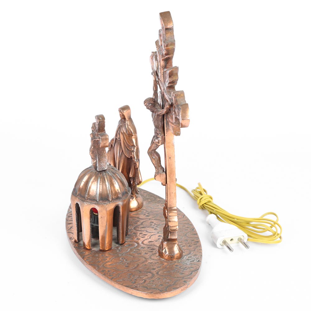 Illuminated Religious Figurine