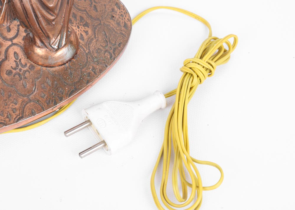 Illuminated Religious Figurine