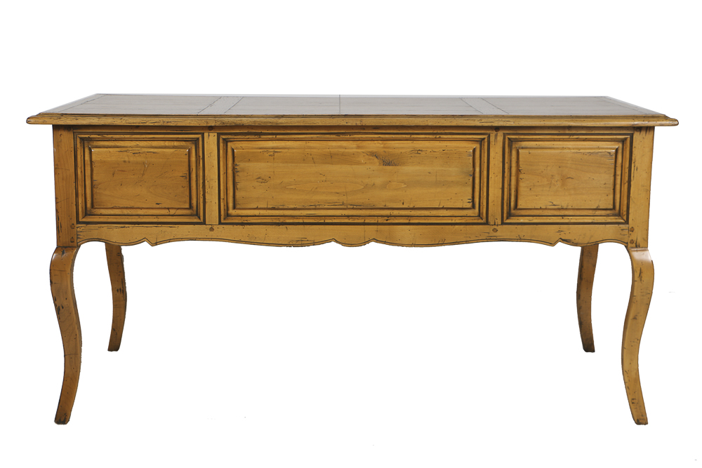 Country French Provincial Desk With Chair