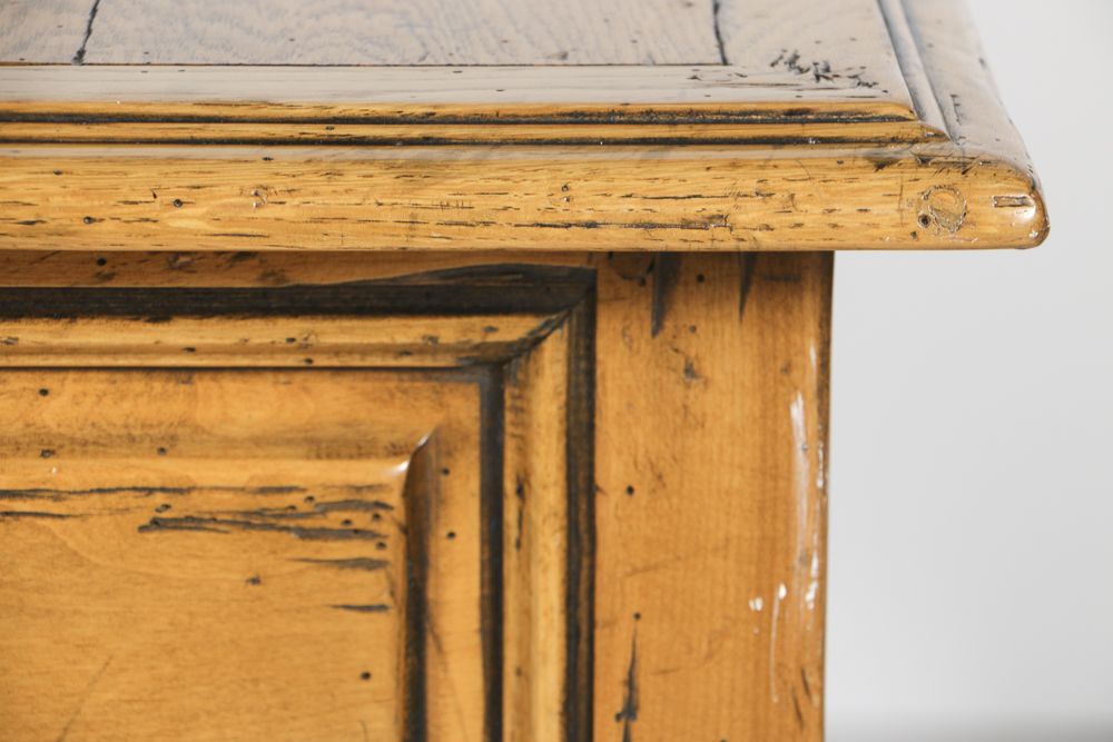 Country French Provincial Desk With Chair