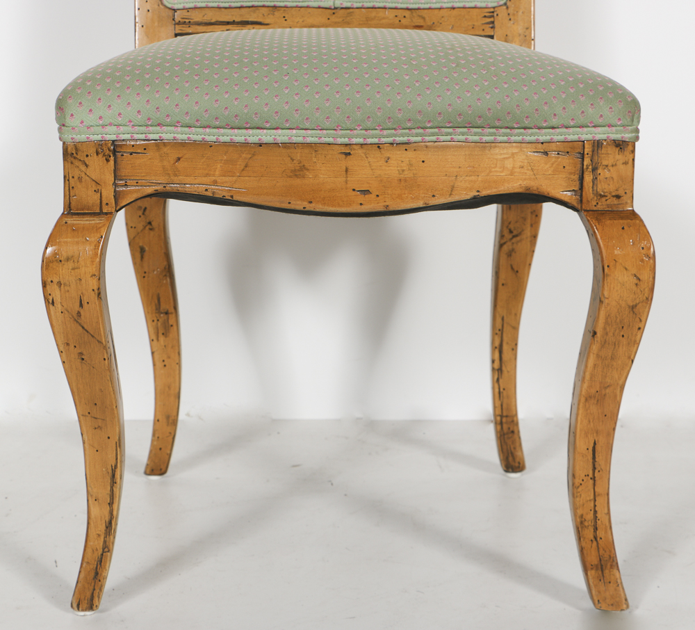 Country French Provincial Desk With Chair