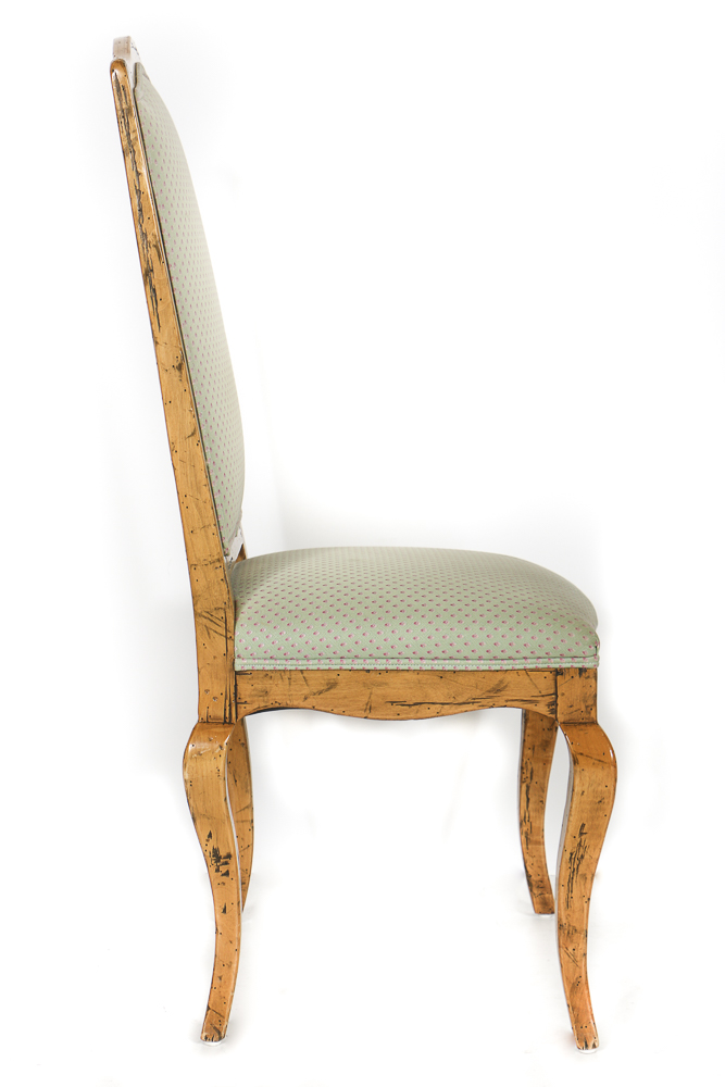 Country French Provincial Desk With Chair