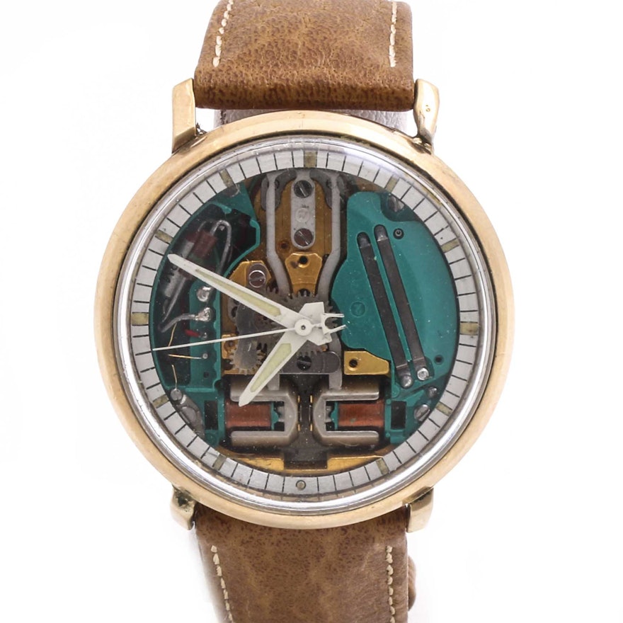 Bulova 10K Gold Filled Spaceview H Wristwatch
