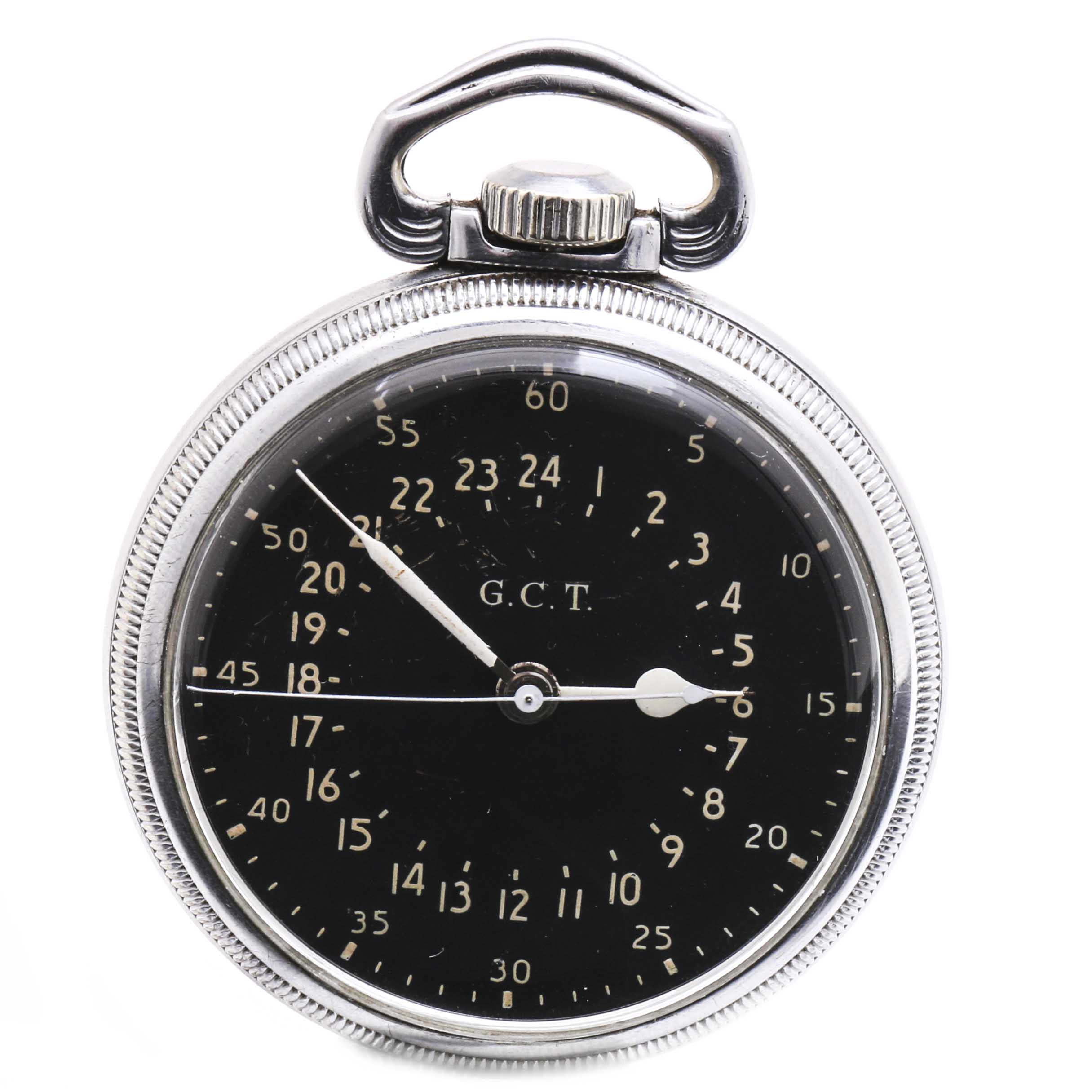 1942 Hamilton G.C.T. Master Navigators Hack Mechanism Pocket Watch