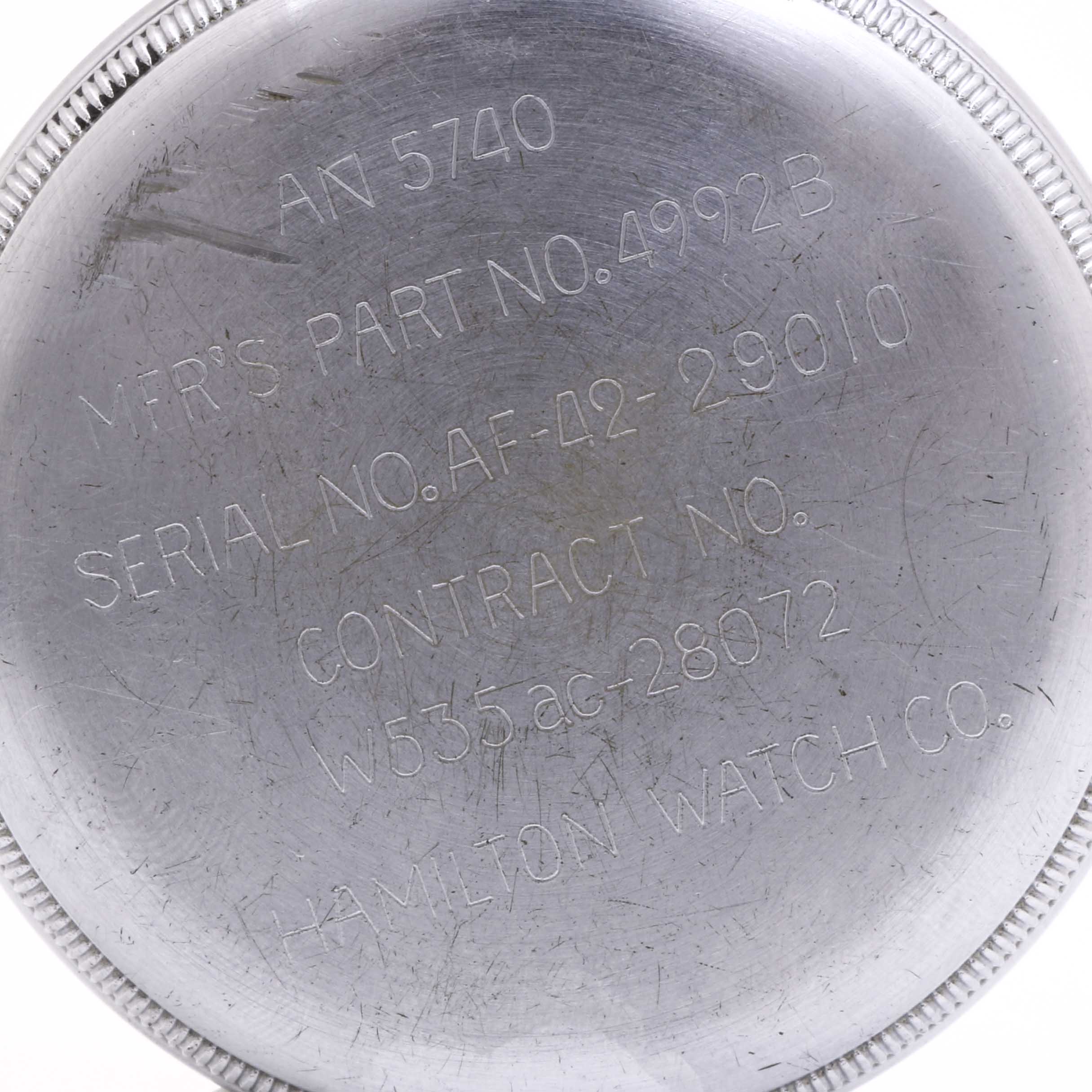 1942 Hamilton G.C.T. Master Navigators Hack Mechanism Pocket Watch