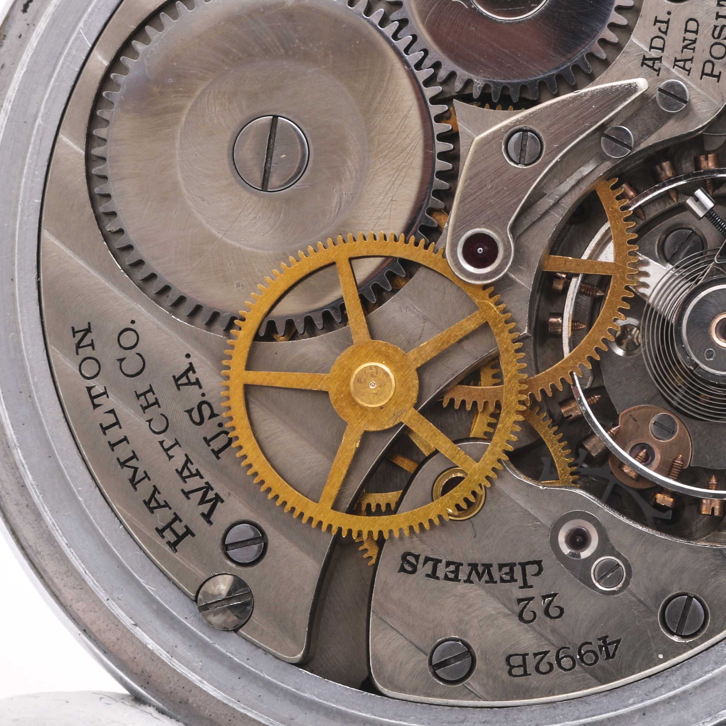 1942 Hamilton G.C.T. Master Navigators Hack Mechanism Pocket Watch