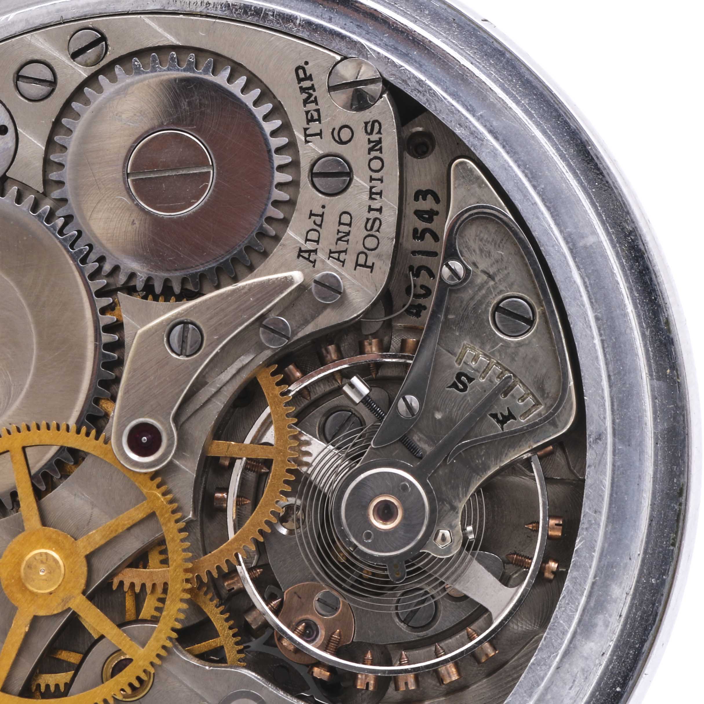 1942 Hamilton G.C.T. Master Navigators Hack Mechanism Pocket Watch