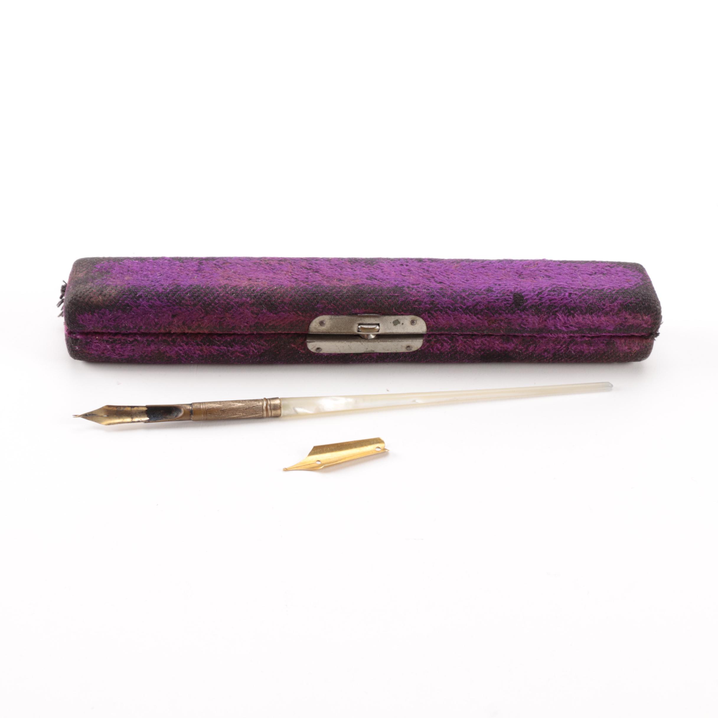 Antique Fountain Pen with Case