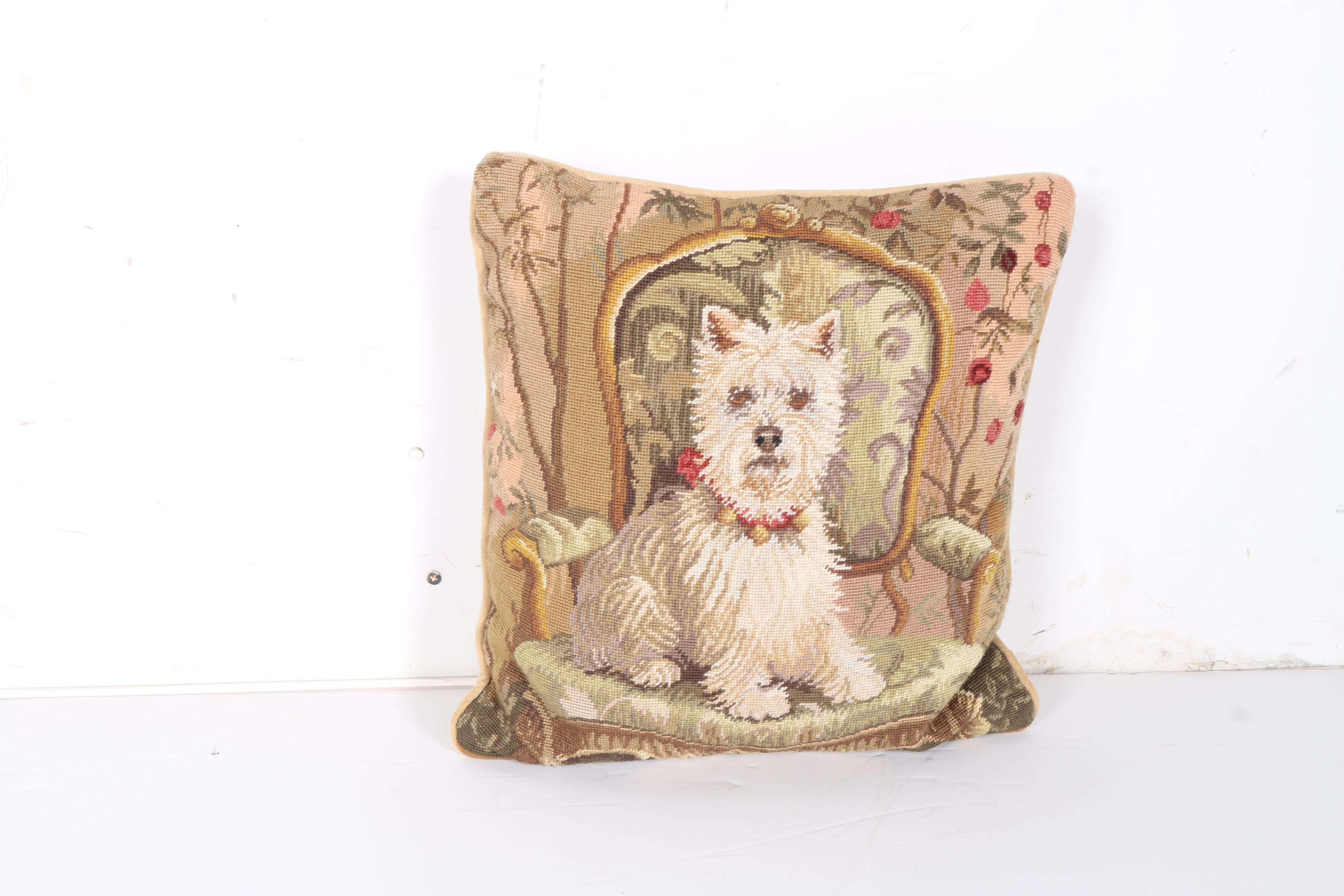 West Highland Terrier Pillows and a Chenille Throw