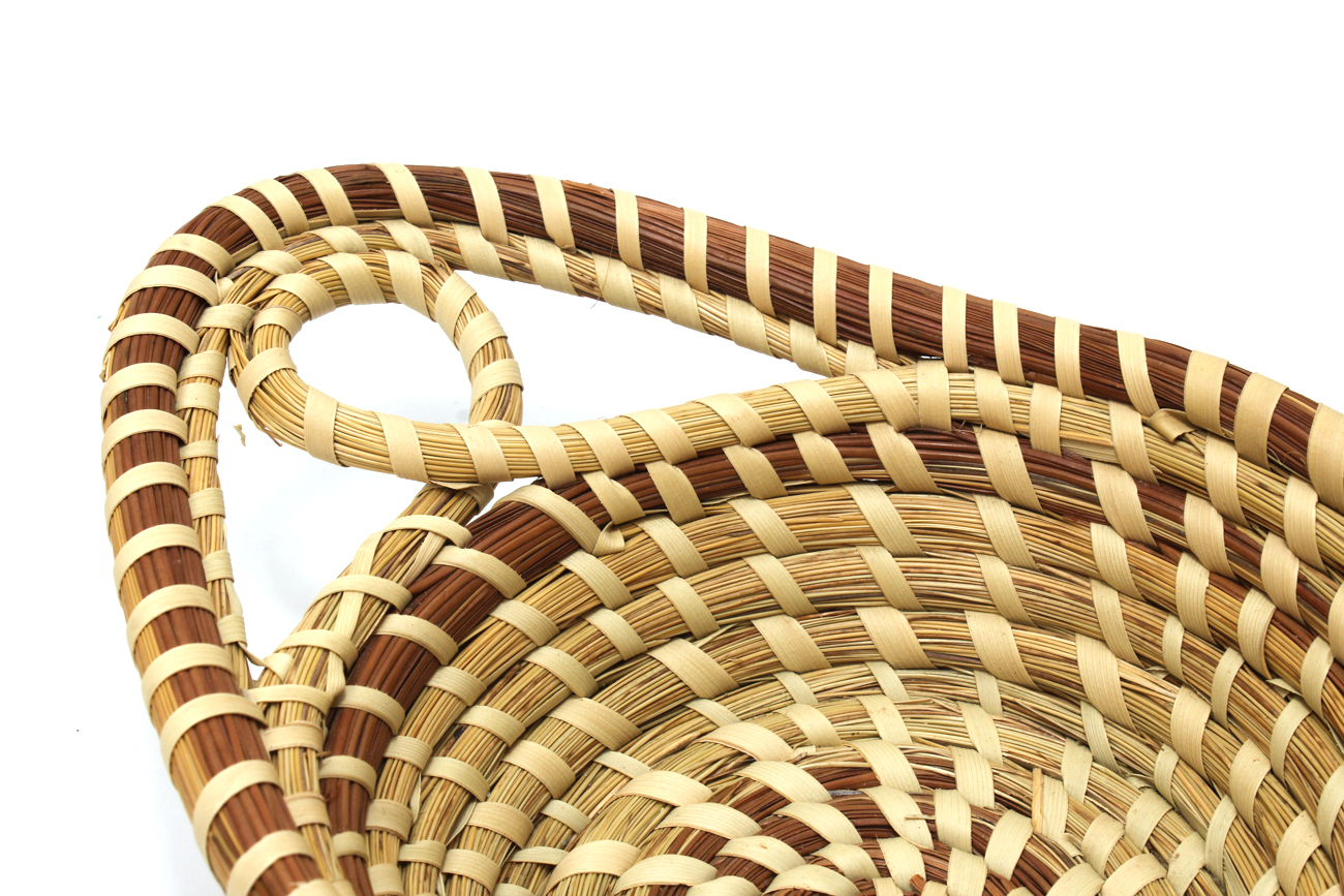 Pair of South Carolina Gullah Sweetgrass Bread Baskets