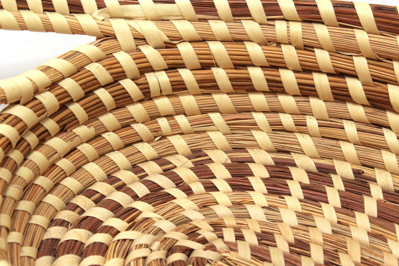 Pair of South Carolina Gullah Sweetgrass Bread Baskets