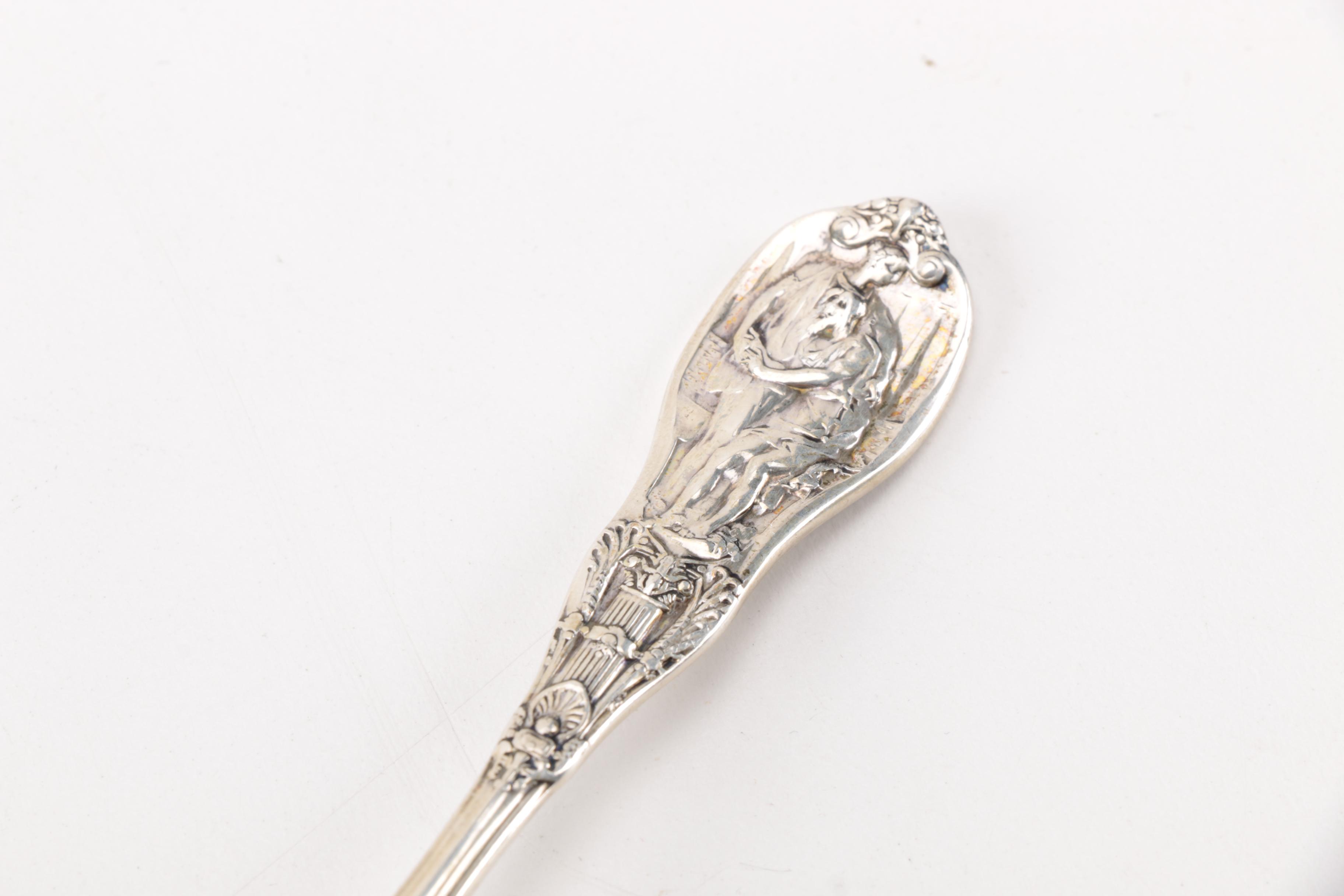 Whiting "Lily of the Valley" Sterling Demitasse Spoon and Other Sterling Flatware