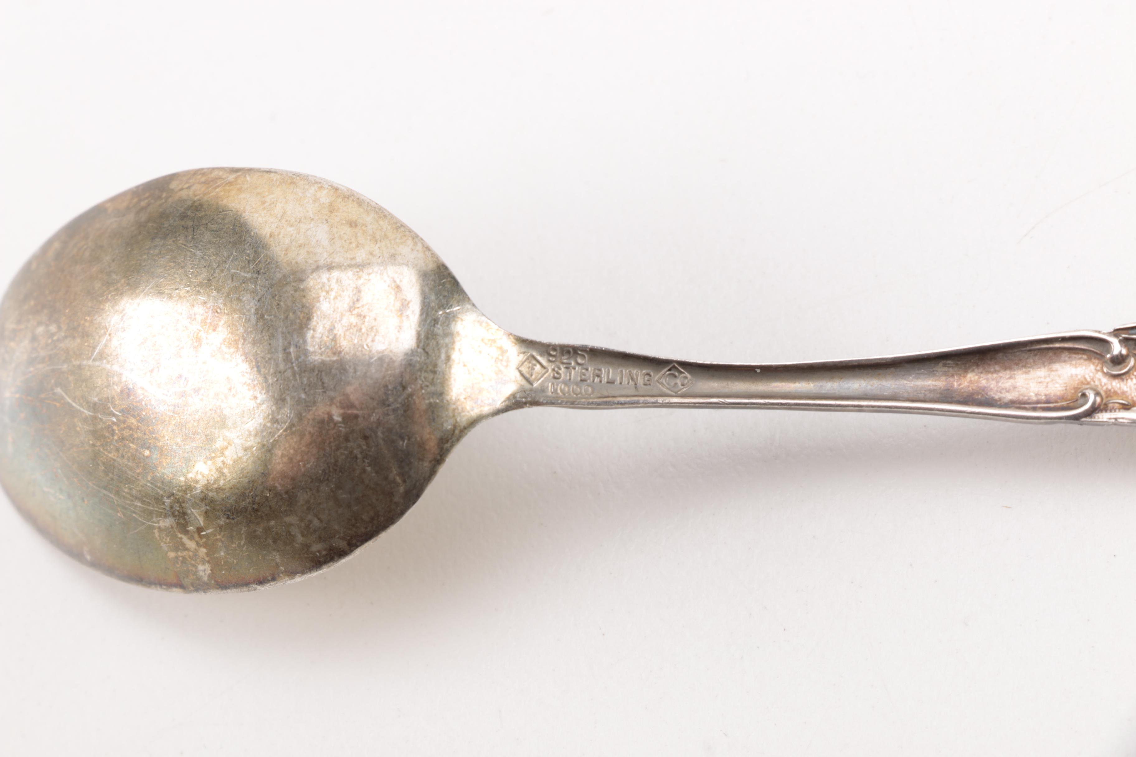 Whiting "Lily of the Valley" Sterling Demitasse Spoon and Other Sterling Flatware