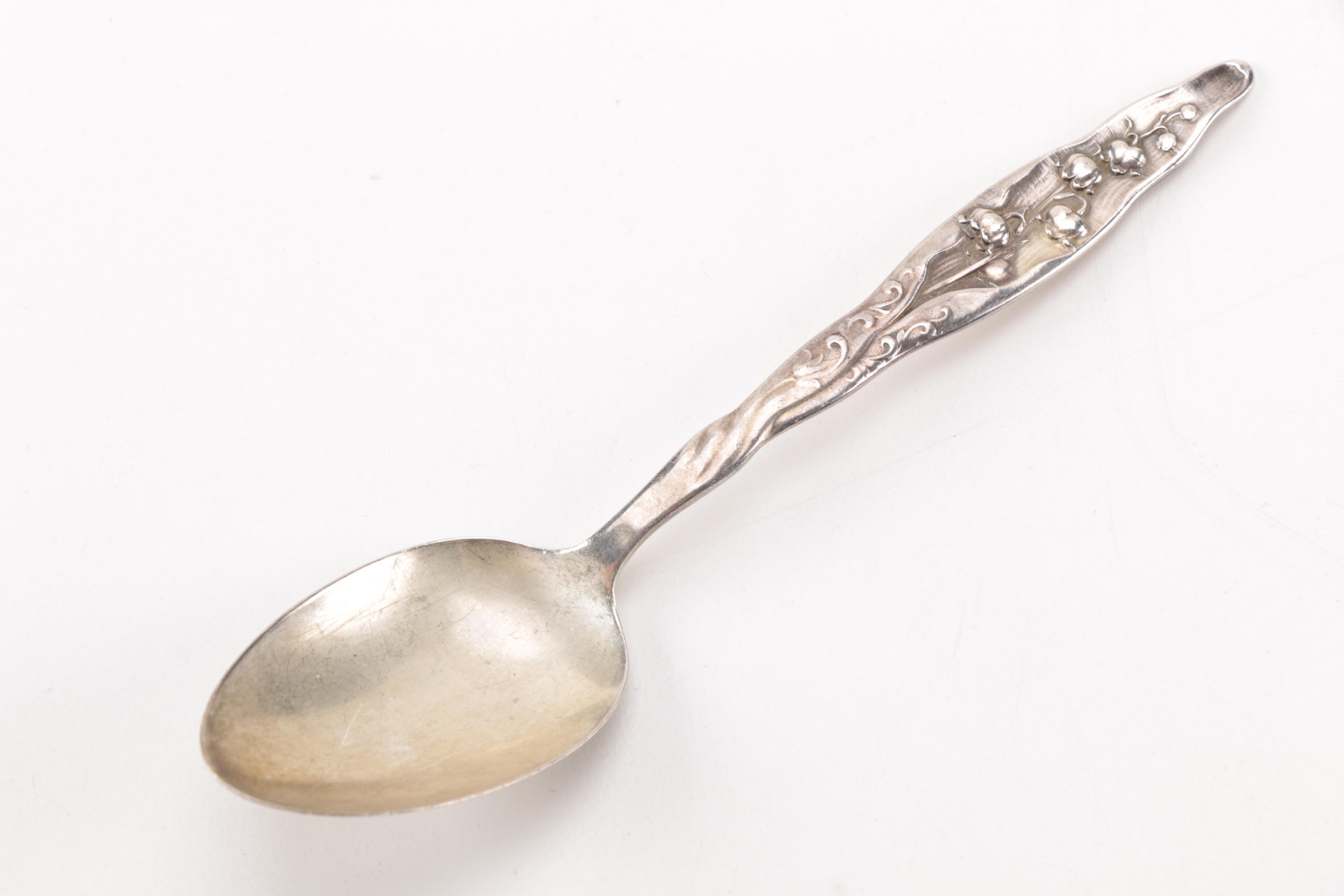 Whiting "Lily of the Valley" Sterling Demitasse Spoon and Other Sterling Flatware