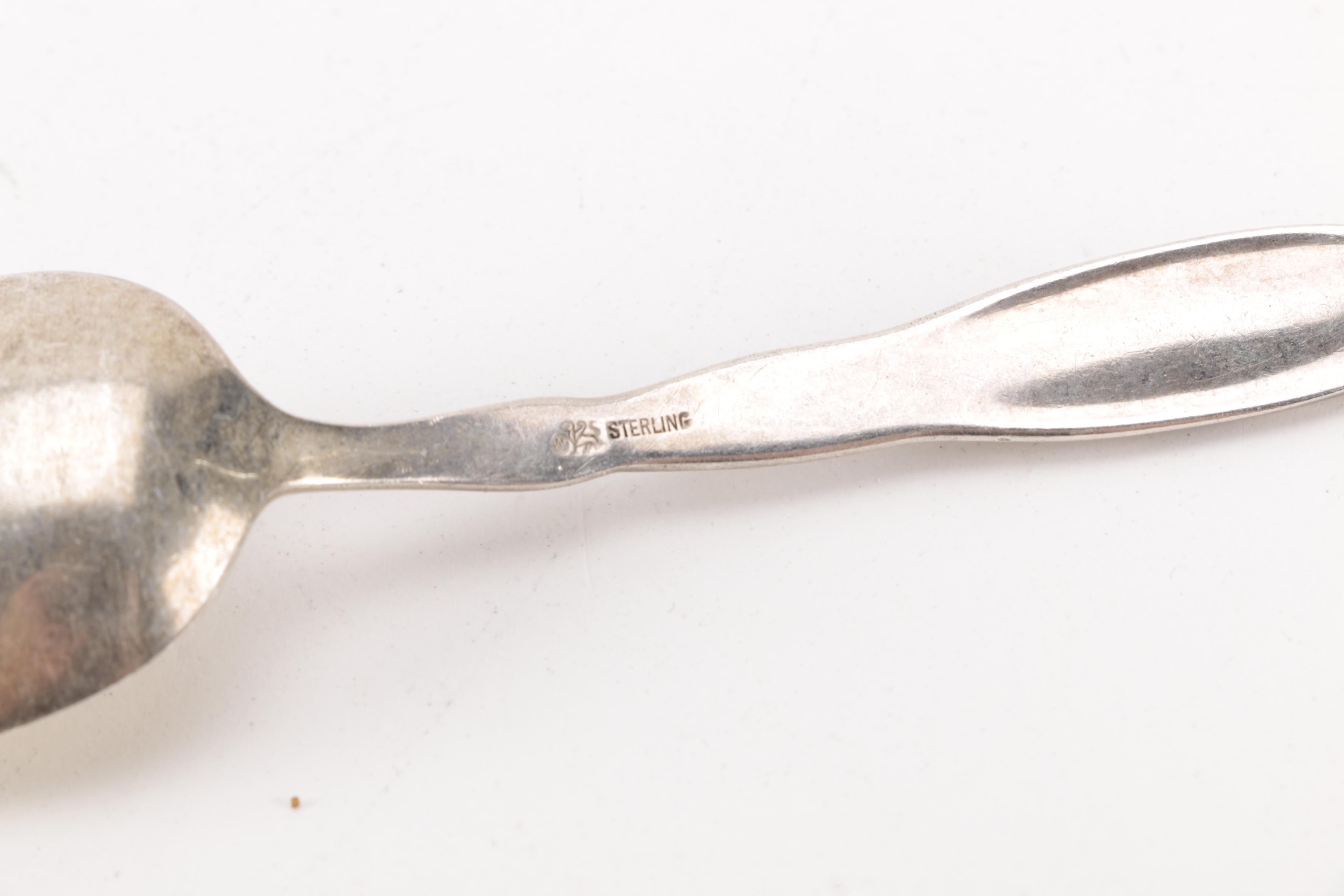 Whiting "Lily of the Valley" Sterling Demitasse Spoon and Other Sterling Flatware