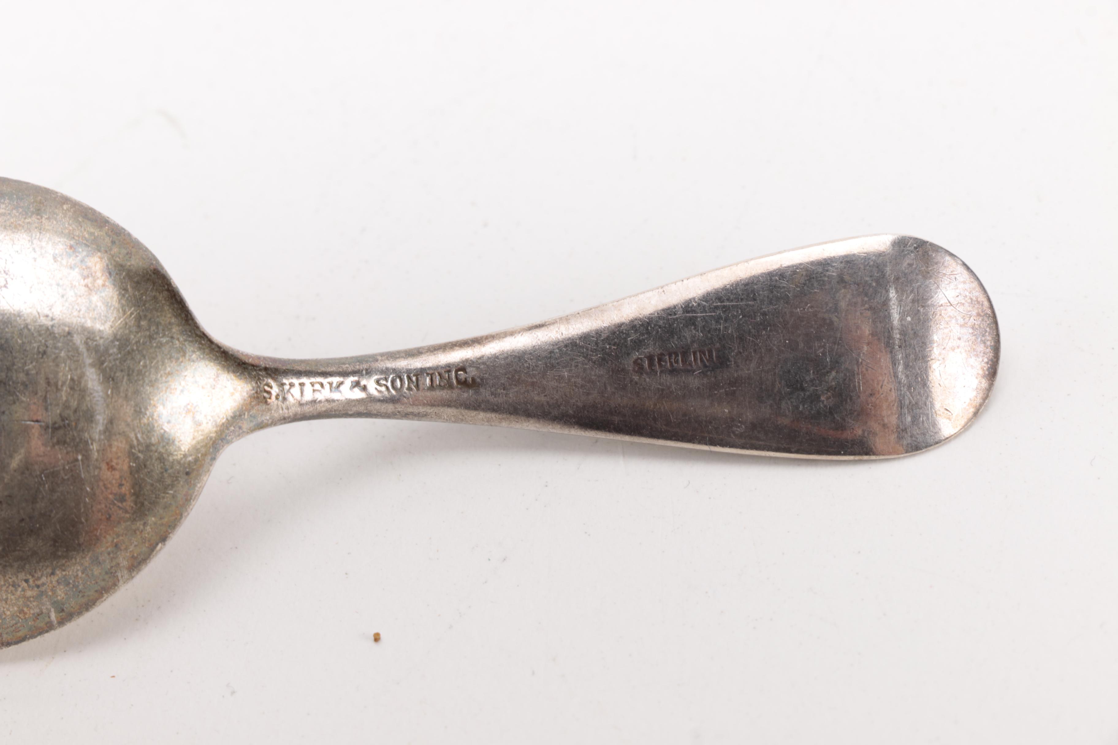 Whiting "Lily of the Valley" Sterling Demitasse Spoon and Other Sterling Flatware