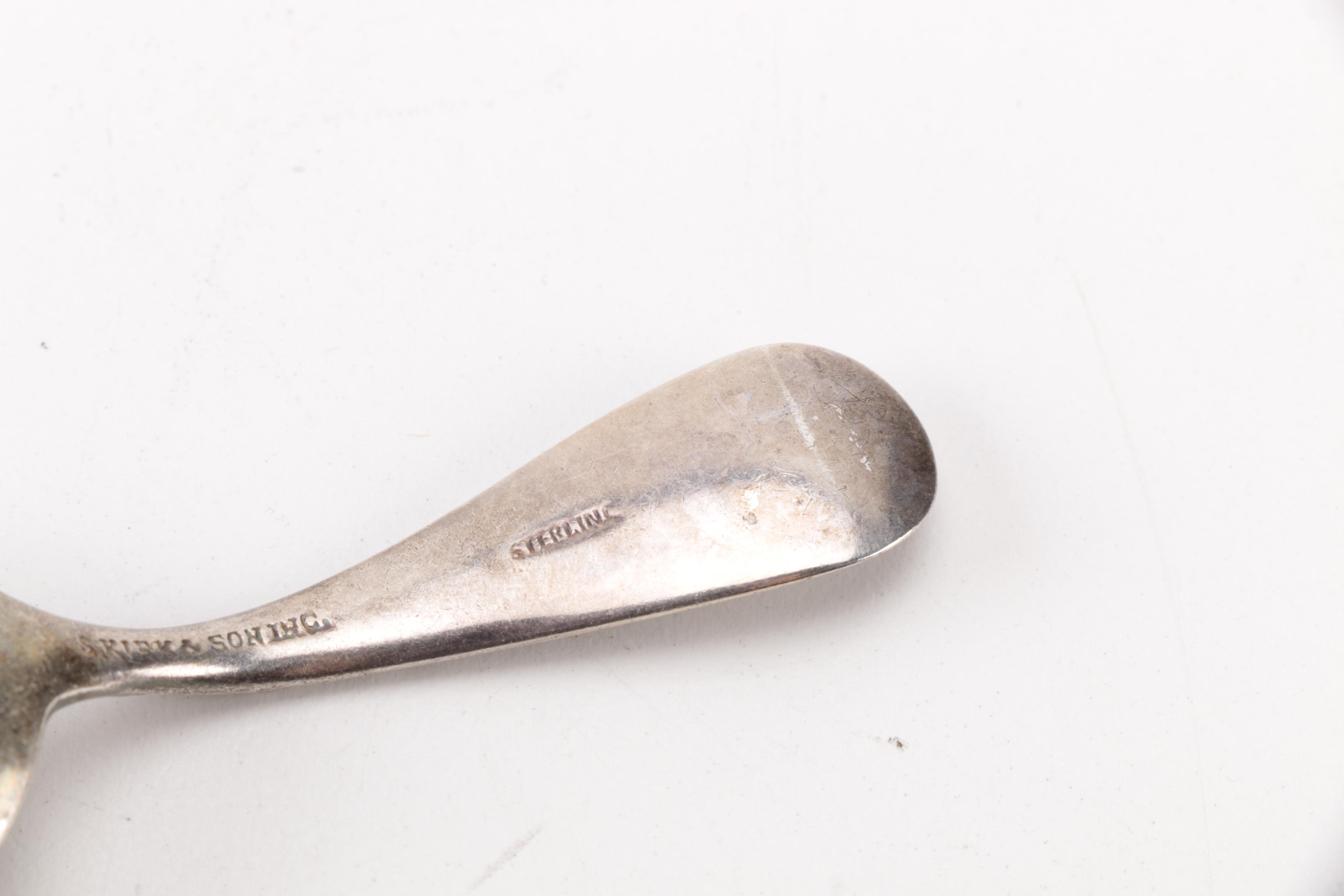 Whiting "Lily of the Valley" Sterling Demitasse Spoon and Other Sterling Flatware