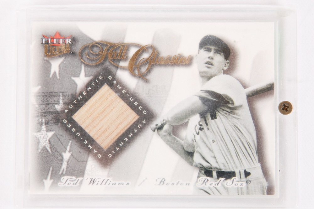 Ted Williams and Ichiro Suzuki "Game-Used" Baseball Cards