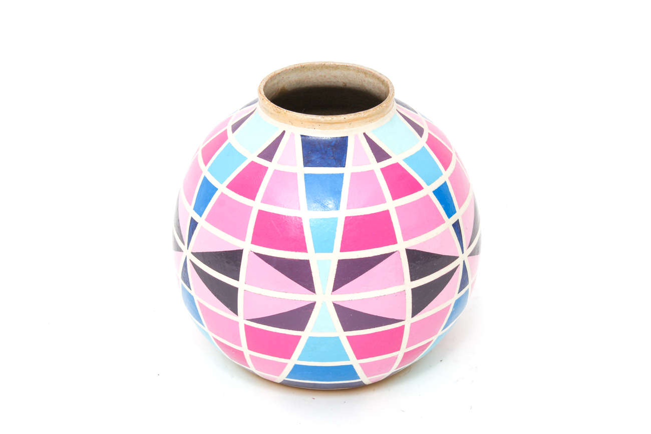 Nero and Judy Signed Art Pottery Vessel