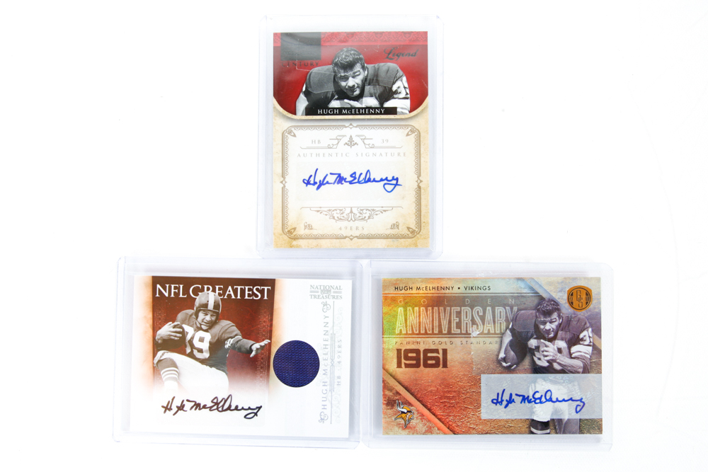 NFL Autographed Football Cards