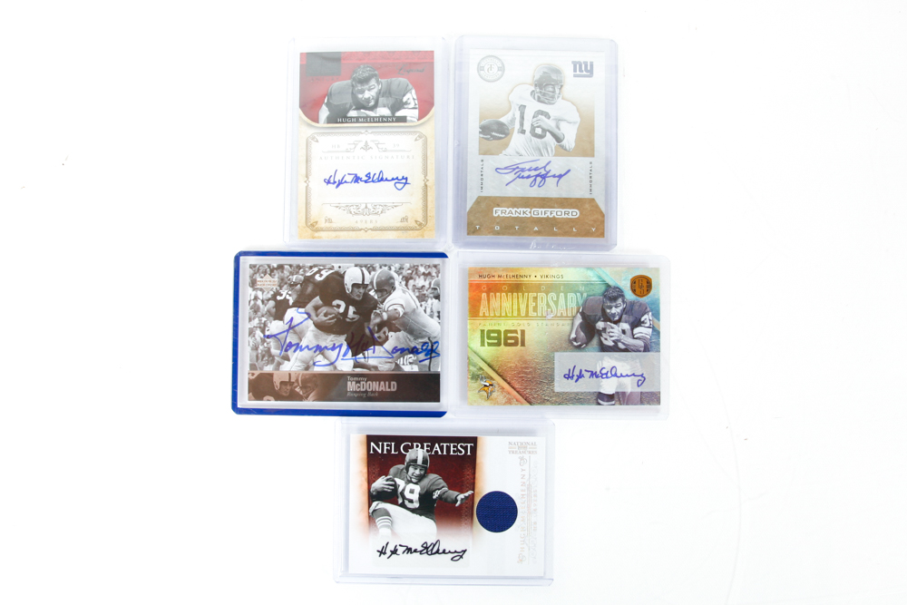 NFL Autographed Football Cards